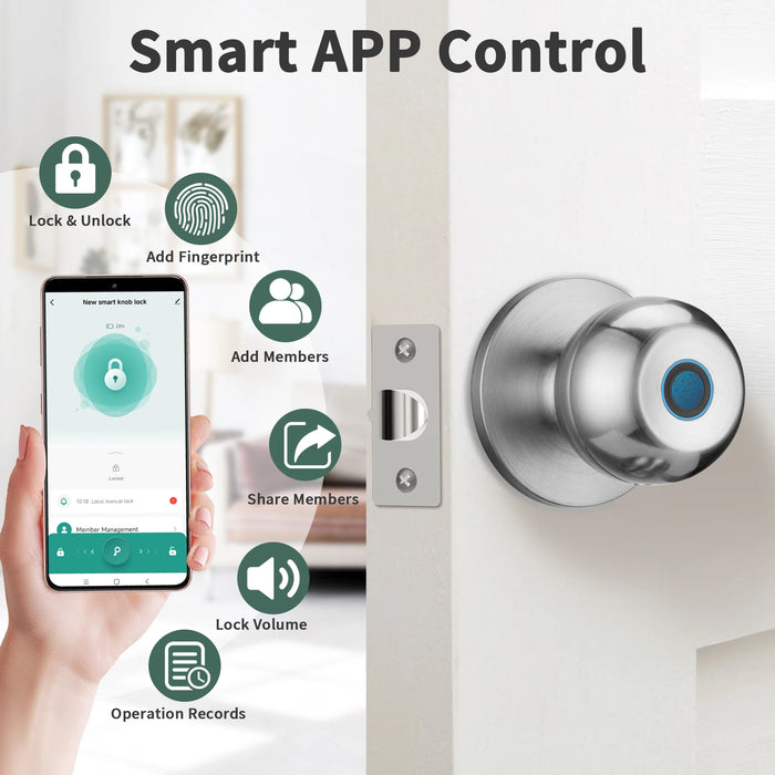 Smart Fingerprint Door Lock For Bedroom