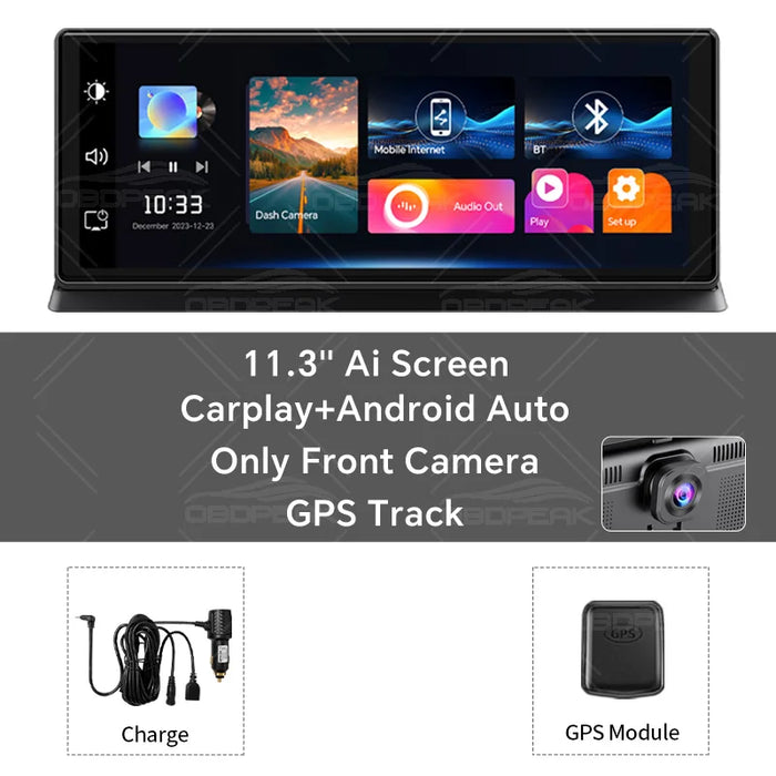 Car DVR 4K Dash Cam & Wireless Carplay