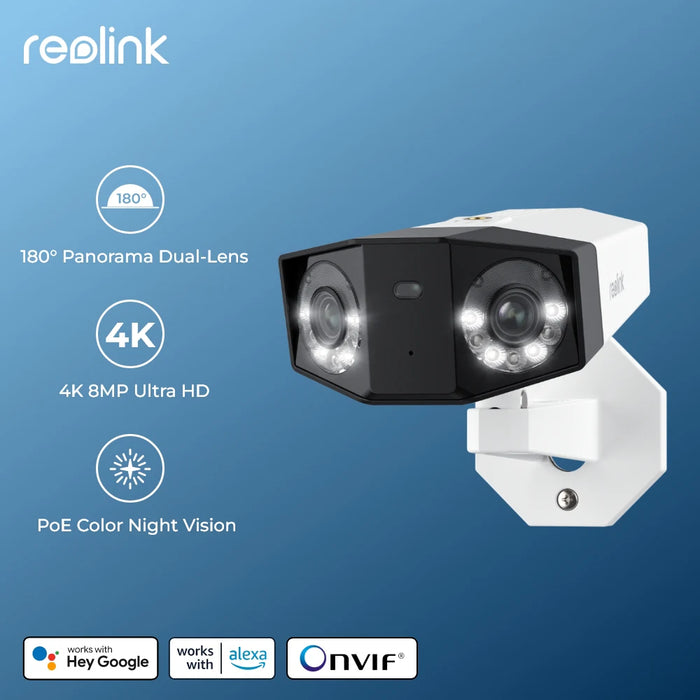 Dual Lens 4K Outdoor Security Camera