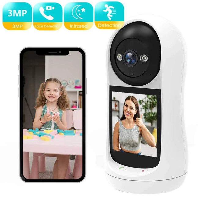 3MP Baby Monitor with 2.8 Inch Display and Sound Detection